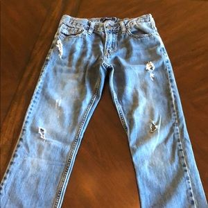 Old Navy boys skinny distressed jeans